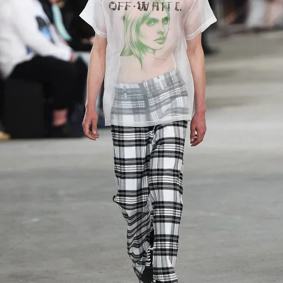 Umbro x Off white Pants White Check Womens M